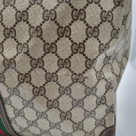 Gucci Sherry Line Boston 50 Travel Bag Weekender..Authentic.. - Picture 9 of 16